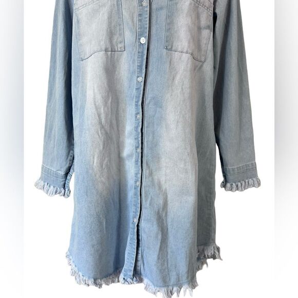 Francis Cabrel Worn-In Look Denim Dress - Picture 3 of 10